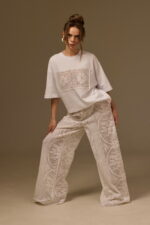HAND-CROCHETED TANK TOP, WHITE COTTON - Image 3