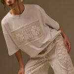 HAND-CROCHETED TANK TOP, WHITE COTTON