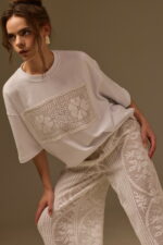 HAND-CROCHETED TANK TOP, WHITE COTTON